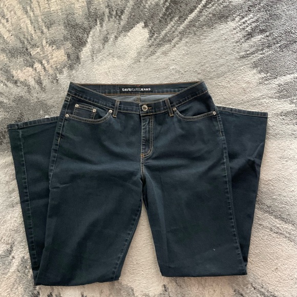 GUC David Kahn Jeans 5 Pocket Bootcut Jeans, Black, Size 14 - Picture 1 of 9